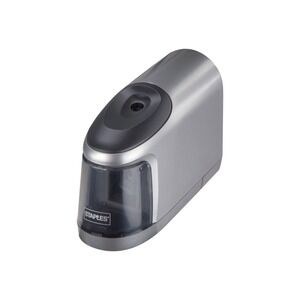 Staples Battery Operated Pencil Sharpener Heavy Duty Steel Blade Silver NEW
